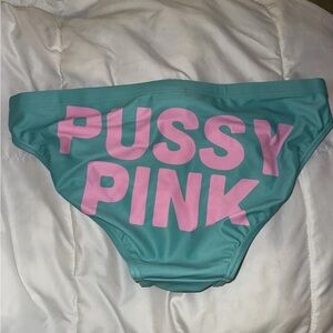 Men's Swim Briefs in Teal and Pink